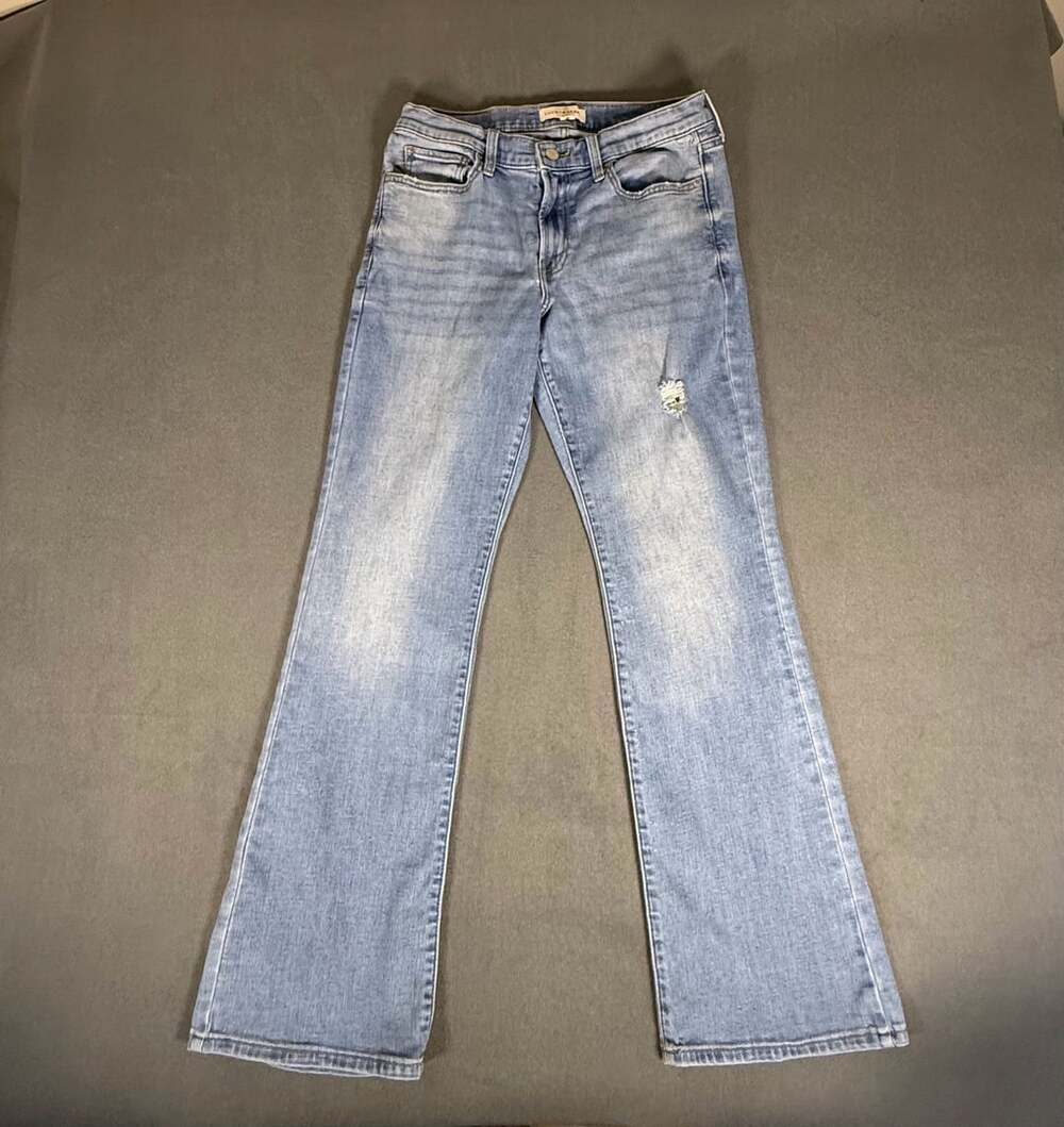 Lucky Brand Women's Sweet Boot Light Wash Distressed Bootcut Jeans size 10